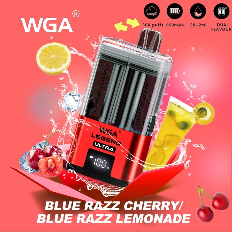 WGA Legend Ultra 30k Blue Razz Cherry Blue Razz Lemonade WGA Legend Ultra 30k Blue Razz Cherry Blue Razz Lemonade