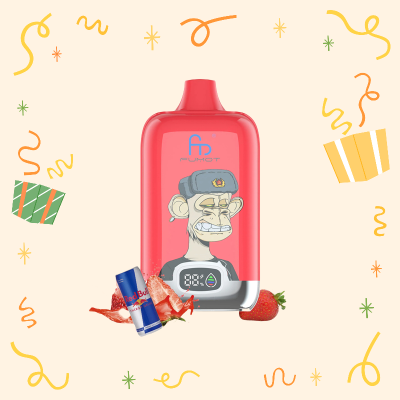 Strawberry Red Bull RandM Fumot 12000 Puffs Digital Box Disposable Vape 20mg 50mg Nicotine Wholesale