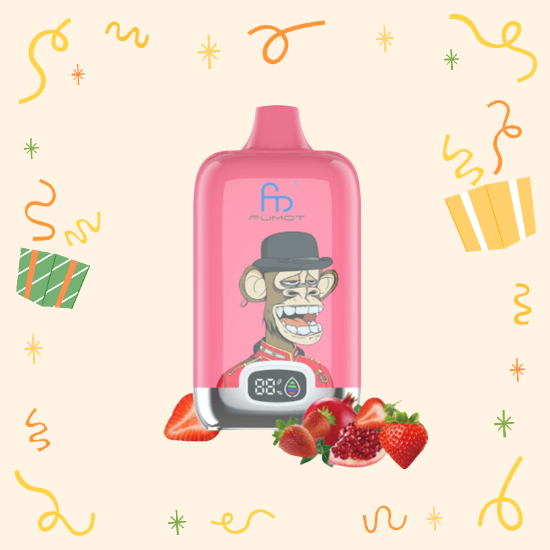 Fumot RandM 12000 Puffs Engangs Vape Jordbær pomp Bulk Køb Pris 2% 5% Nikotin Fumot RandM 12000 Puffs Engangs Vape Jordbær pomp Bulk Køb Pris 2% 5% Nikotin