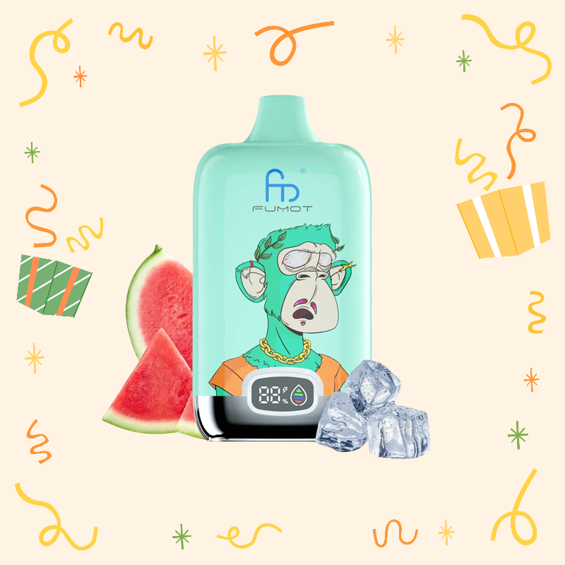 Fumot Digital Box 12000 Genopladelig Engangs Vape Vandmelon Is Masse Køb 2% 5% Nikotin Fumot Digital Box 12000 Genopladelig Engangs Vape Vandmelon Is Masse Køb 2% 5% Nikotin