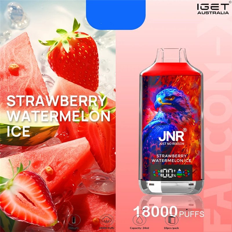 JNR Falcon X 18000 ZÜGE Erdbeer Wassermelone Eis JNR Falcon X 18000 ZÜGE Erdbeer Wassermelone Eis