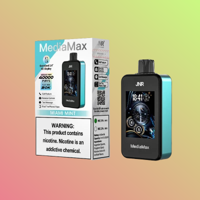 El más vendido JNR Vape MediaMax 40000 Puffs Menta Miami Precio de Descuento