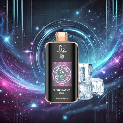 Strawberry Ice Fumot Tornado 25000 Puffs RandM engångs vape 20mg grossist