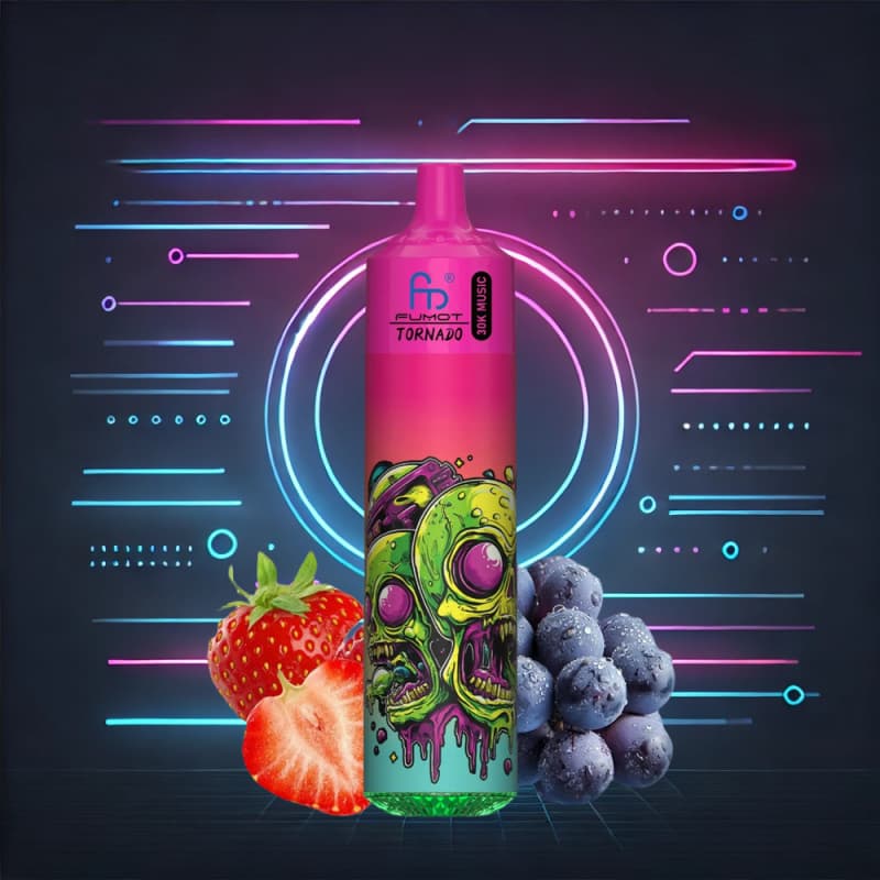 Fumot Tornado 30000 Puff Strawberry Grape 20mg RandM vape 50mg Nicotine Fumot Tornado 30000 Puff Strawberry Grape 20mg RandM vape 50mg Nicotine