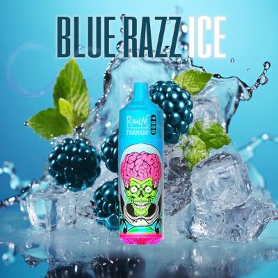Randm Tornado Vape 9k Puffs Hielo Frambuesa Azul Compra al por Mayor Vaper Recargable 2%5% Nic