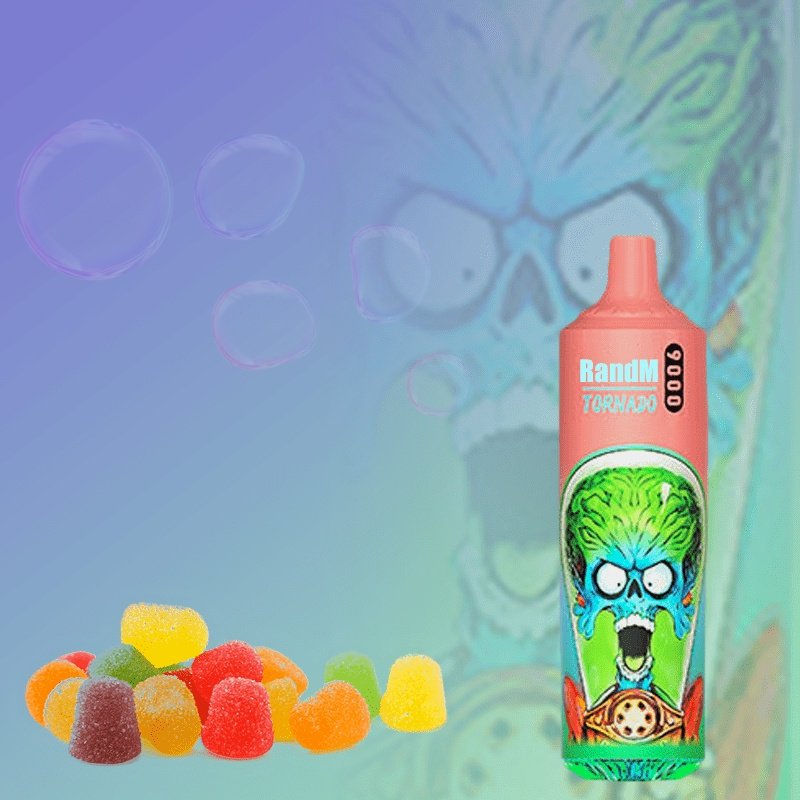 Randm Vape Tornado 9k Pust Gummy Bear Billig Pris 2%/5% Nikotin Randm Vape Tornado 9k Pust Gummy Bear Billig Pris 2%/5% Nikotin