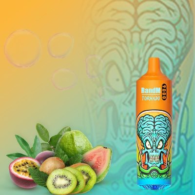 Randm Tornado Vape 9k Puffs Kiwi Passion Fruit Guava Flavor Wholesale Vape