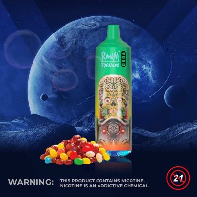 RandM Tornado 9k Vaper Desechable al por Mayor Sabor Caramelo Arcoíris 2% 5% Nicotina