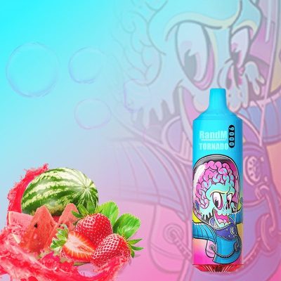 RandM Vape Tornado 9000 Puffs 2% Bajo en Nicotina Sabor Fresa y Sandía Venta al por Mayor