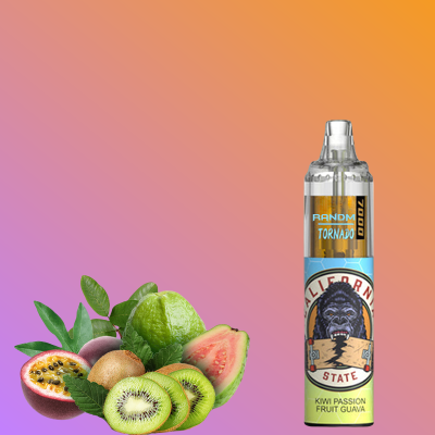Kiwi Passion Fruit Guava RandM Tornado 7000 Puffs Fumot Disposable Vape Wholesale 50mg 20mg Nicotine