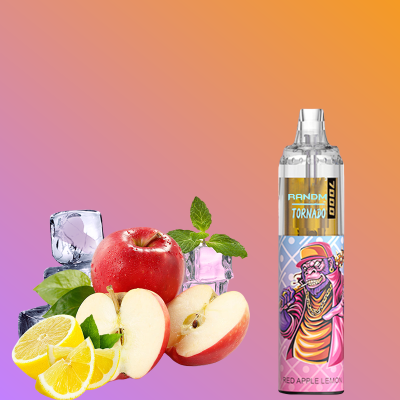 Randm Tornado 7000 Puffs RED APPLE LEMON Discount Price Vape Bar Pod