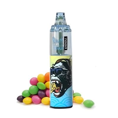 RandM 7000 Puffs 50mg Fumot Skittles Vape Engros Engangs 7k 20mg