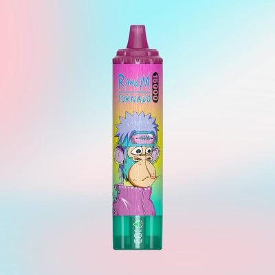 Premium RandM Tornado 15000 Puffs Strawberry Ice Smooth Vapor 2%5% Nic