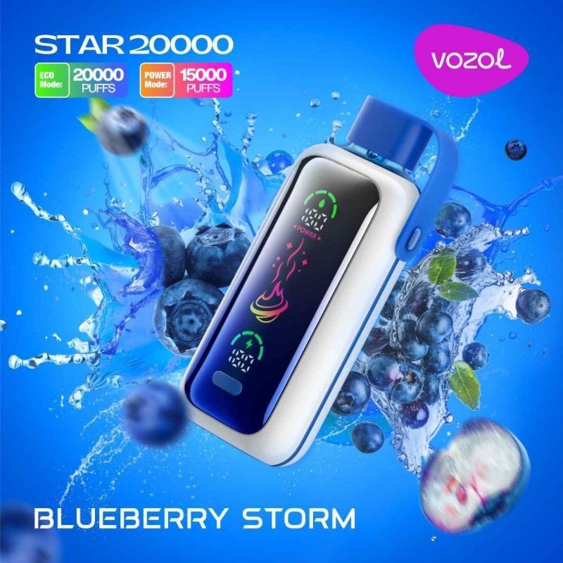 Blueberry Storm Vozol Star 20000 Puffs Disposable Vape 50mg Nicotine Wholesale Blueberry Storm Vozol Star 20000 Puffs Disposable Vape 50mg Nicotine Wholesale