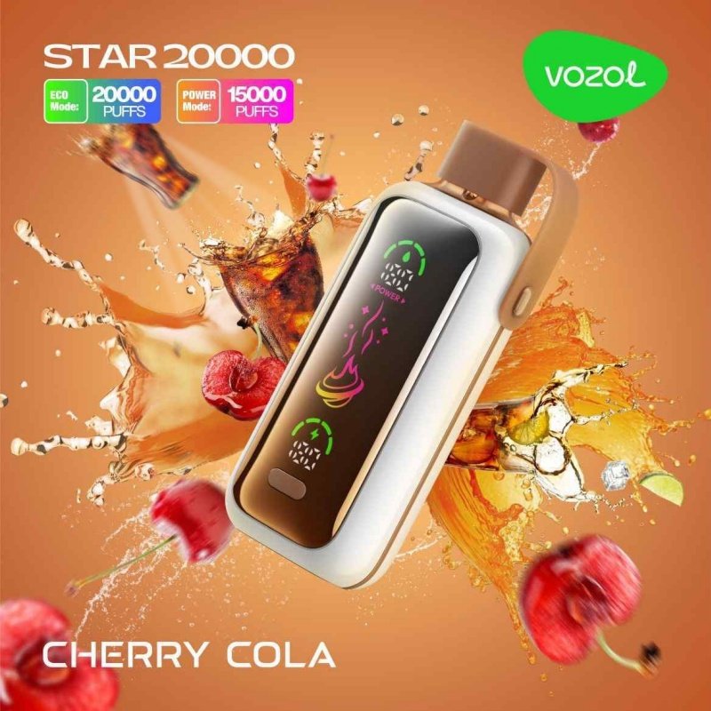 5% Großhandel 20000 Züge VOZOL STAR Kirsch-Cola Einweg-Vape 5% Großhandel 20000 Züge VOZOL STAR Kirsch-Cola Einweg-Vape