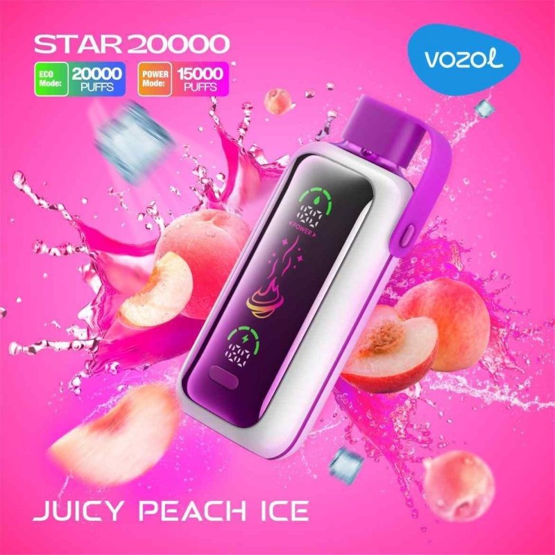 VOZOL STAR 5% Juicy Peach Ice 20000 Puffs Wholesale Disposable Vape VOZOL STAR 5% Juicy Peach Ice 20000 Puffs Wholesale Disposable Vape