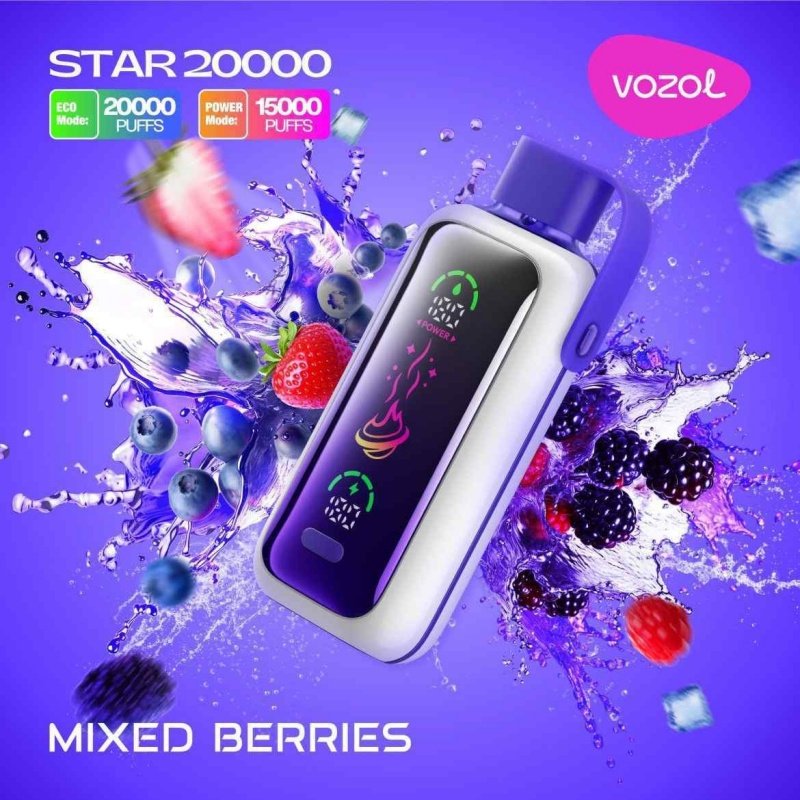 Mixed Berries Vozol Star 20000 Puffs Disposable Vape 20mg Nicotine Wholesale Mixed Berries Vozol Star 20000 Puffs Disposable Vape 20mg Nicotine Wholesale