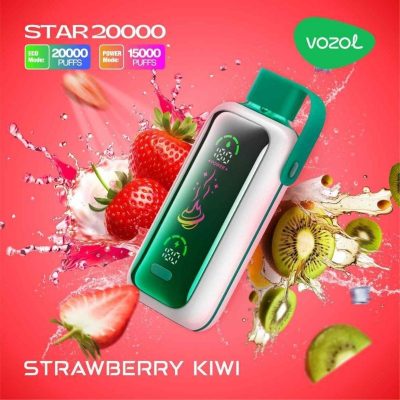 Vozol Star 20000 Puffs Vape Desechable de Fresa y Kiwi, Precio al por Mayor