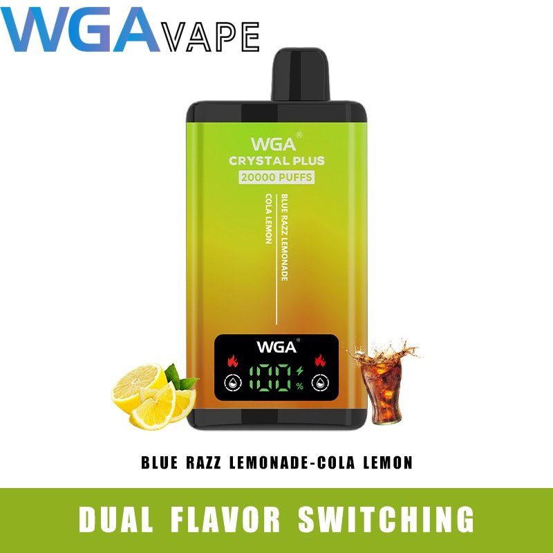 WGA Crystal Plus 20000 Puffs Blue Razz Lemonade Cola Lemon WGA Crystal Plus 20000 Puffs Blue Razz Lemonade Cola Lemon