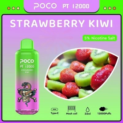 POCO PT 12000 Bouffée Fraise Kiwi 50mg Vape Jetable En Gros