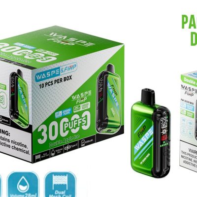 FIHP WASPE Tornado 30000 sug vape Discount pris Dobbelt Æble Is