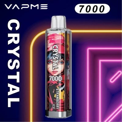 Vapme Crystal 7000 Strawberry Ice Rechargeable Disposable Vape
