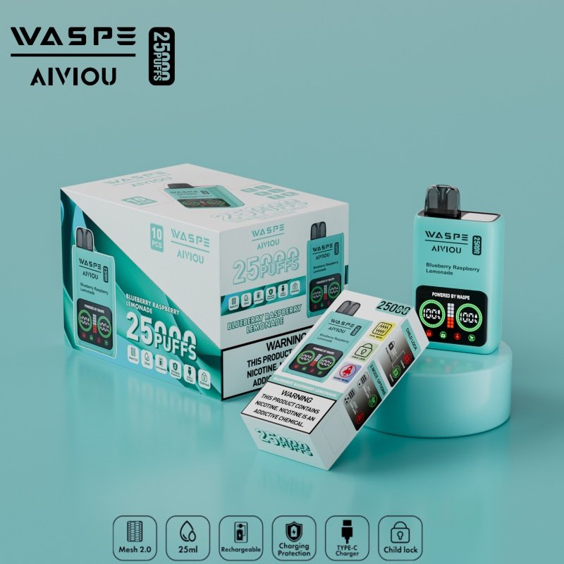 WASPE FIHP vape 25k puff Limonata ai lamponi e mirtilli al prezzo di fornitura WASPE FIHP vape 25k puff Limonata ai lamponi e mirtilli al prezzo di fornitura