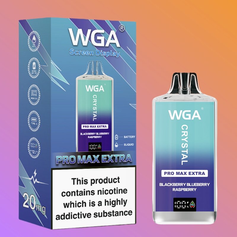Blackberry Blueberry Raspberry WGA Crystal 15K Disposable Vape Wholesale 20mg Nicotine Blackberry Blueberry Raspberry WGA Crystal 15K Disposable Vape Wholesale 20mg Nicotine
