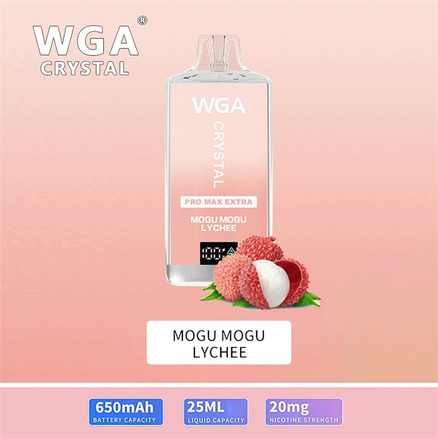 Mogu Mogu Lychee WGA Crystal 15K Einweg-Vape Großhandel 20mg Nikotin Mogu Mogu Lychee WGA Crystal 15K Einweg-Vape Großhandel 20mg Nikotin