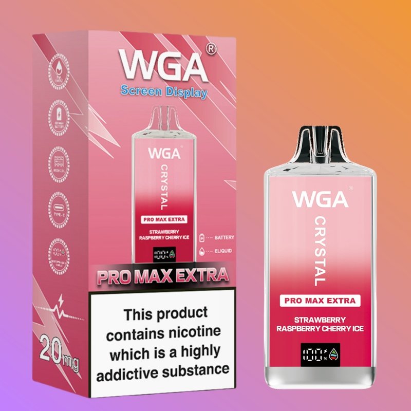 WGA 15000 PUFFS JORDBÆR HINDBÆR KIRSEBÆR IS WGA 15000 PUFFS JORDBÆR HINDBÆR KIRSEBÆR IS