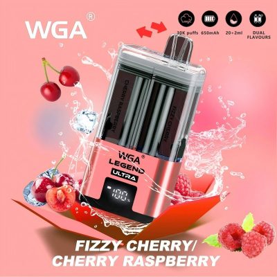 WGA Legend 30K Disposable Vape 20mg Fizzy cherry/Cherry raspberry