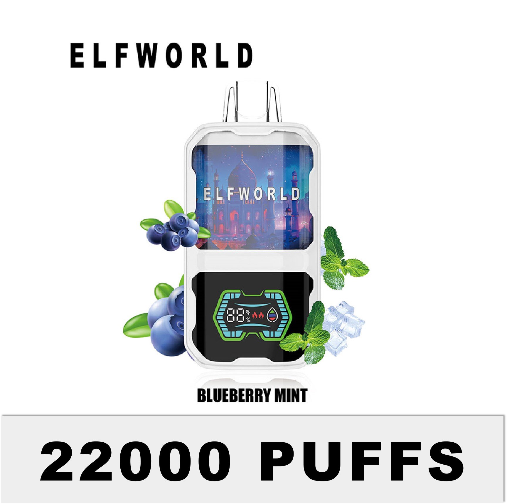 Elfworld AI 22000 Blåbær mynte Elfworld AI 22000 Blåbær mynte