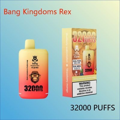 Blueberry Watermelon And Strawberry Mango Watermelon Bang Kingdoms Rex 32000 Dual Flavor Disposable Vape 2% Nicotine Wholesale