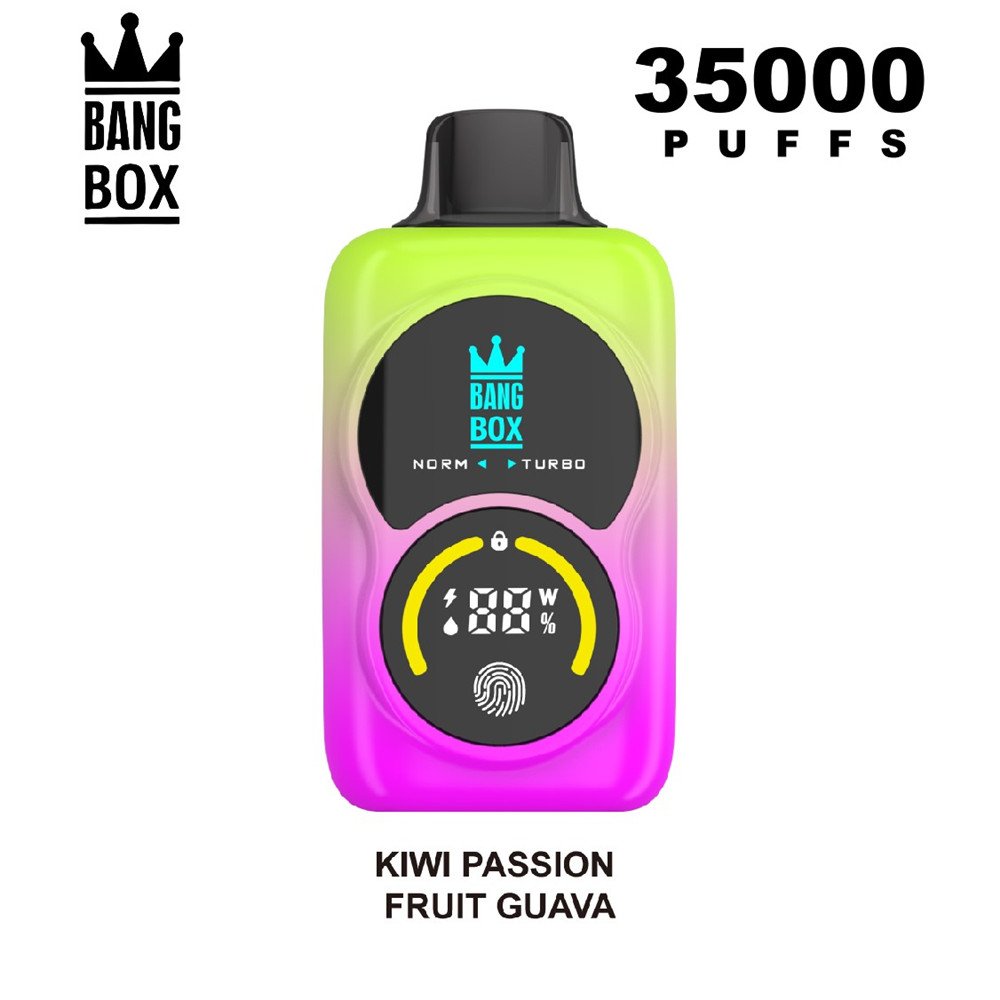 Bangbox 35K Vape Wholesale KIWI PASSION FRUIT GUAVA Bangbox 35K Vape Wholesale KIWI PASSION FRUIT GUAVA