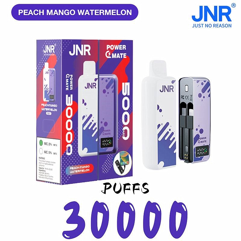 JNR Power Mate 30000 Pust Fersken Mango Vandmelon JNR Power Mate 30000 Pust Fersken Mango Vandmelon