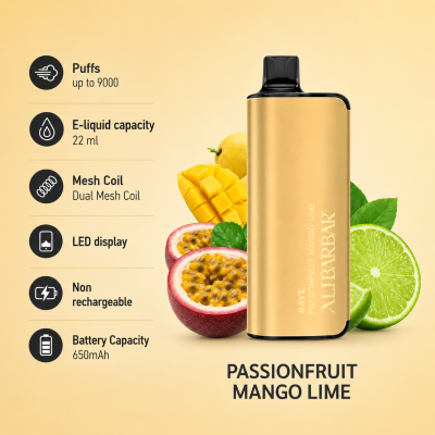 ALIBARBAR PÅ 9000 Passionfrugt Mango Lime