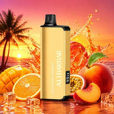 ALIBARBAR AT 9000 Puffs Bedst Salg Vape CALIFORNIA SUNSET