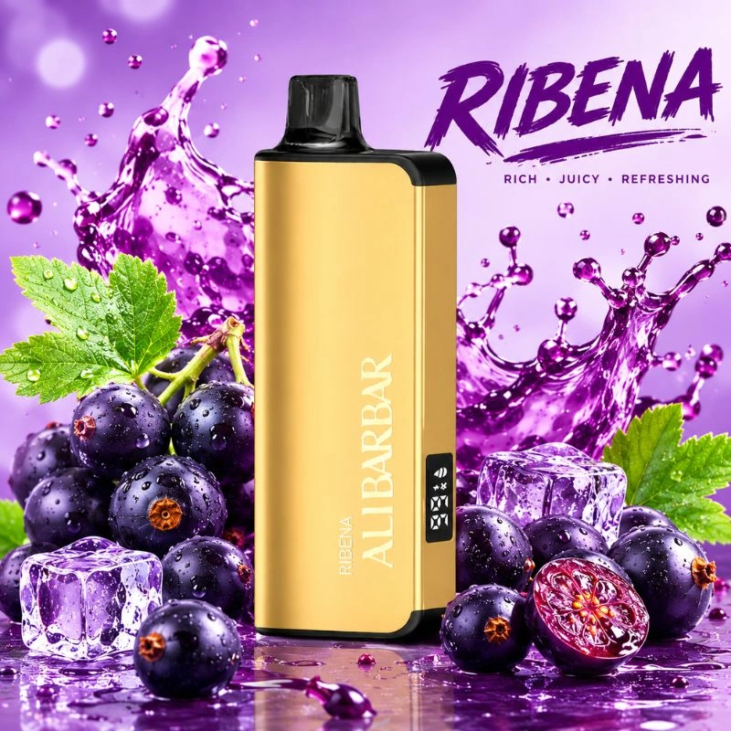 ALIBARBAR AT 9000 Puffs Top Salg Vape RIBENA Smag ALIBARBAR AT 9000 Puffs Top Salg Vape RIBENA Smag