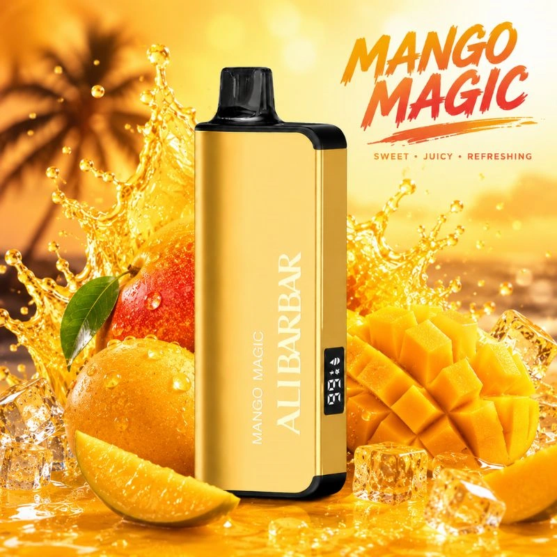 ALIBARBAR AT 9000 Puffs Engros Pris MANGO MAGIC Vape Bar ALIBARBAR AT 9000 Puffs Engros Pris MANGO MAGIC Vape Bar
