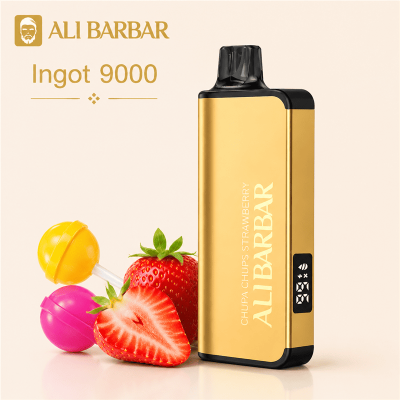 ALIBARBAR INGOT 9000 Züge Chupa Chups Erdbeere Einweg-Vape ALIBARBAR INGOT 9000 Züge Chupa Chups Erdbeere Einweg-Vape