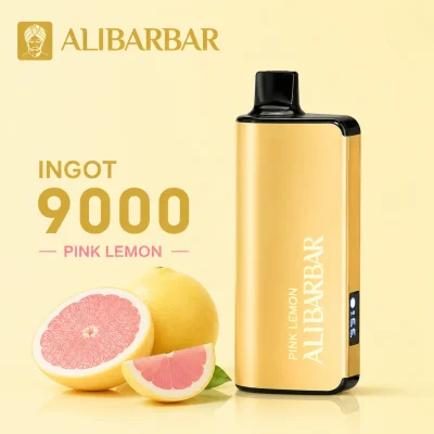 Alibarbar Ingot 9000 Engangs Vape Engros Jordbær Litchi MOQ 50